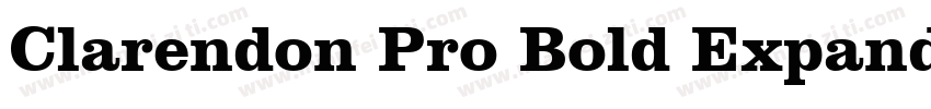 Clarendon Pro Bold Expanded字体转换
